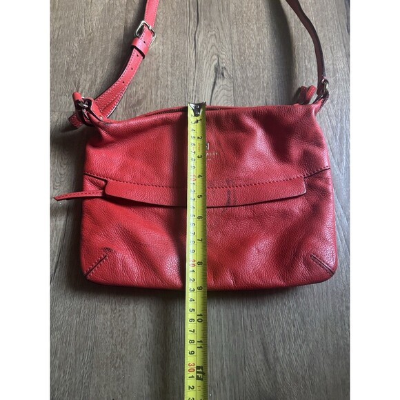 Kate Spade Designer Red Leather CrossBody Over The Shoulder Bag Purse - Picture 3 of 6